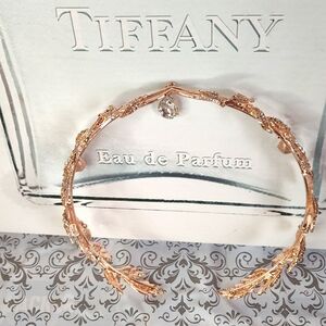 Hair Jewelry Crown Tiara Baroque Gold Crystal Wedding Bridal 7"x 7" NWOT